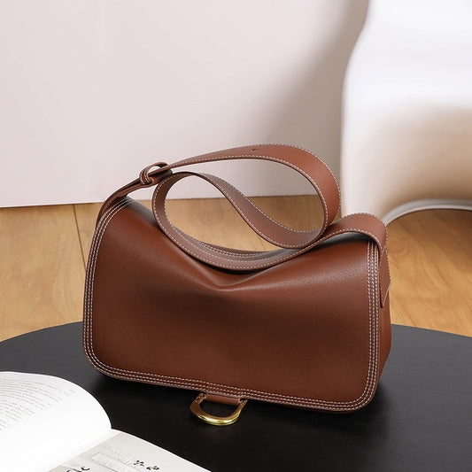 Women's Luxury Large Capacity Versatile Underarm Genuine Shoulder Bags