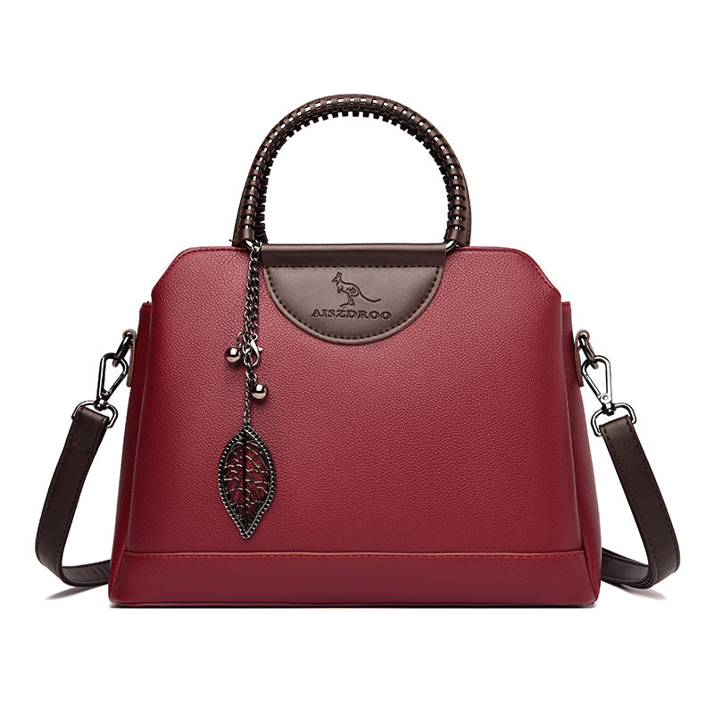 Women's Fresh Sweet Mother Trendy Contrast Color Shoulder Bags