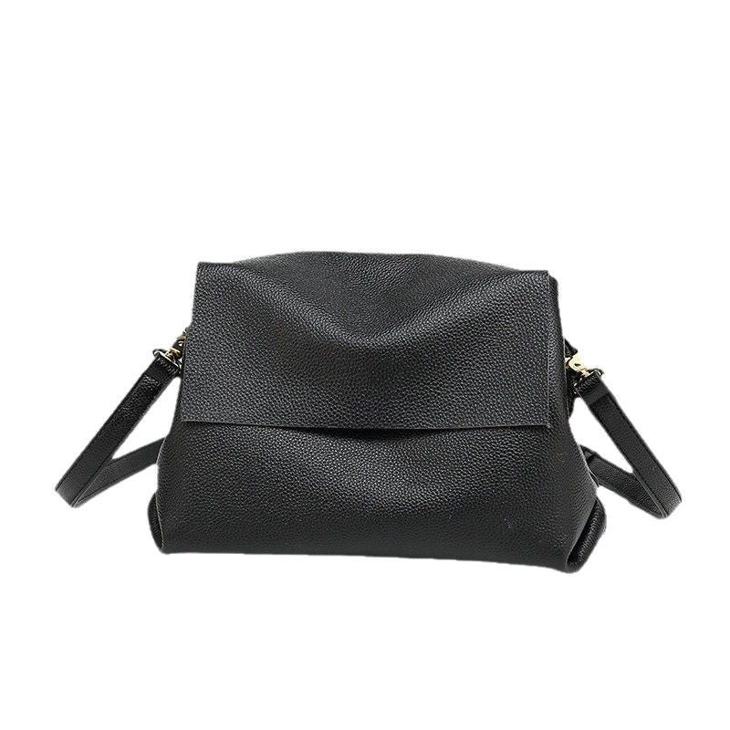 Women's Genuine Leather Fashion Soft Cowhide Simple Crossbody Bags