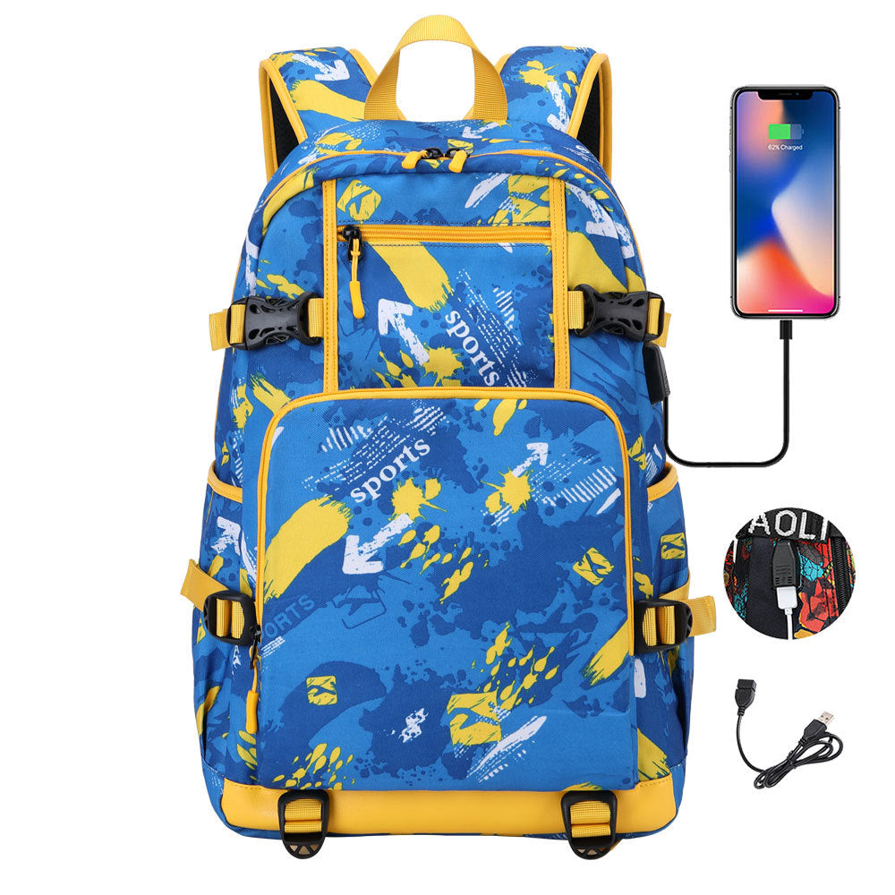 Women's & Men's & One Distribution Preferred Earphone Leisure Middle School Students' Schoolbags