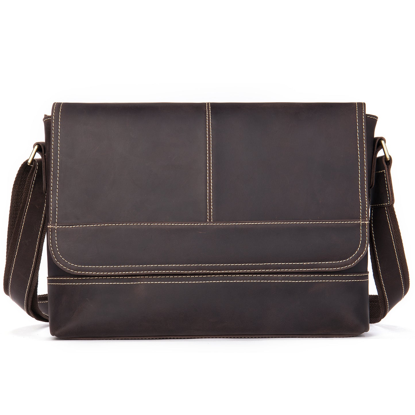 Men's Crazy Horse Leather Retro Fashion First Men's Bags
