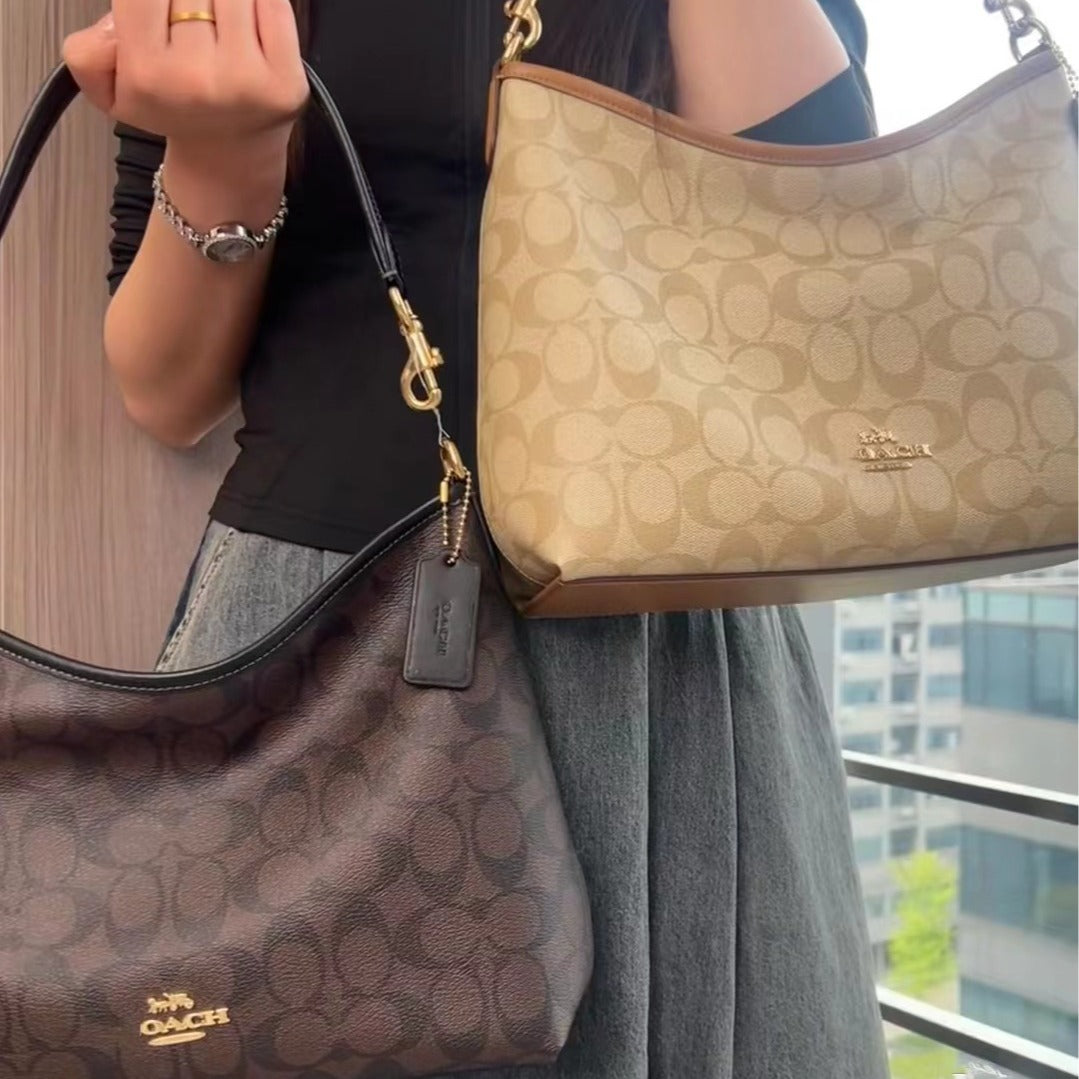 Tea Color Presbyopic Solid Underarm Large Bags