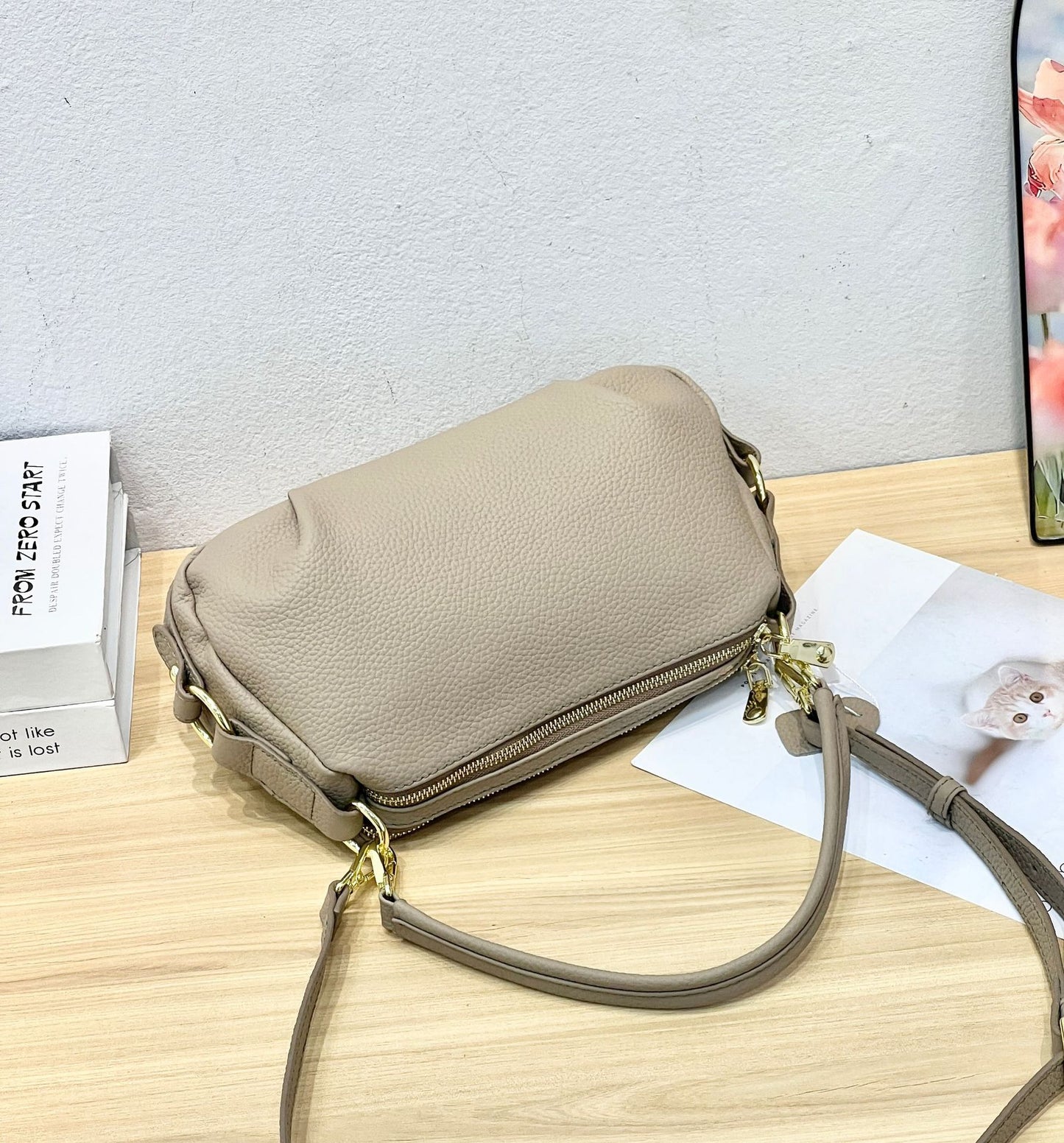 Women's Layer Leather Large Capacity Fashion Simple Shoulder Bags