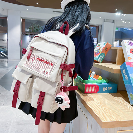Women's Junior High College Large Capacity Burden Middle School Students' Schoolbags