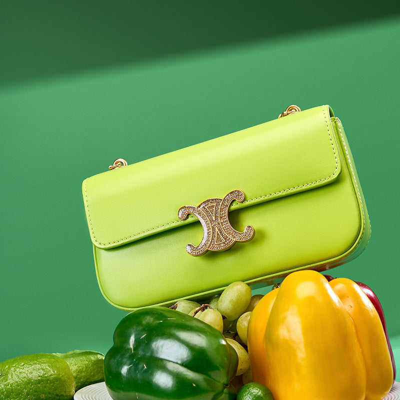 Women's Underarm Baguette Portable Chain For Handbags