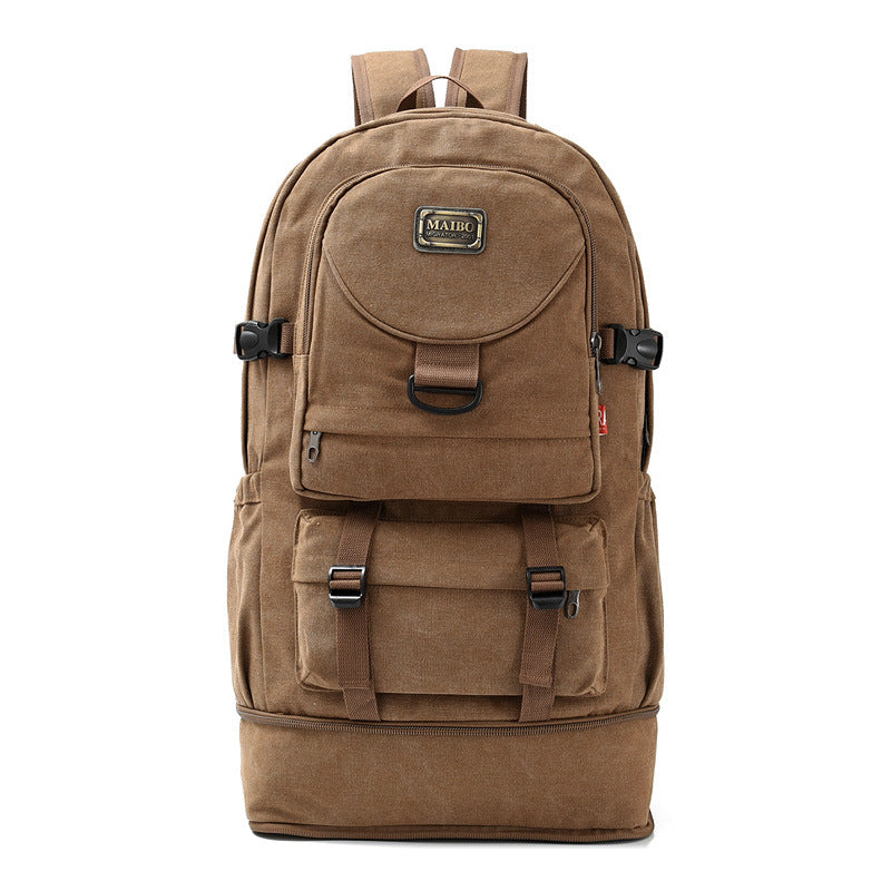 Women's & Men's & Large Capacity Thickened Canvas Climbing Backpacks