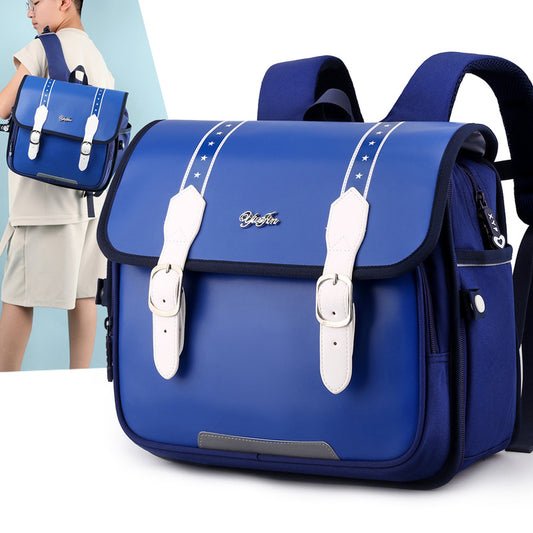 Horizontal Primary Grade Burden Alleviation Lightweight Elementary School Students' Schoolbags